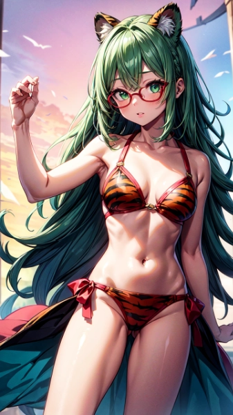 緑髪のお姉さん