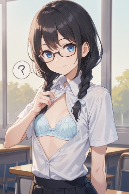 ブラ見せ制服見るだけ