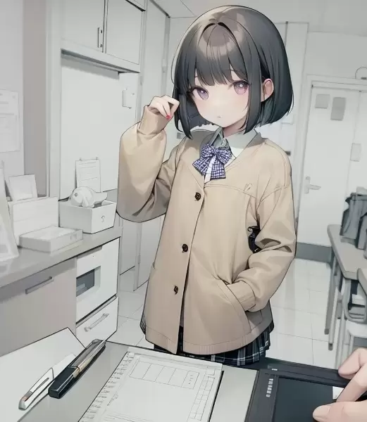 ボブカットの少女