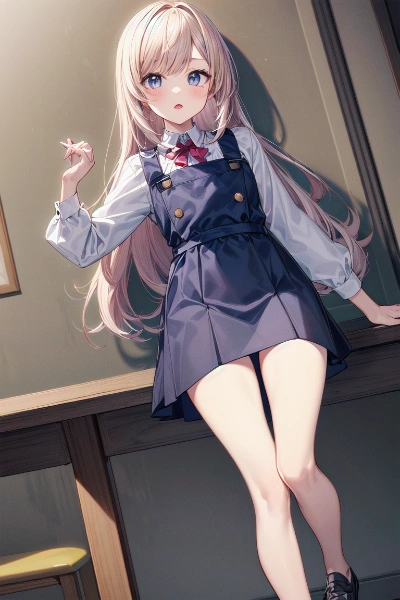 練習(ジャンパースカート)