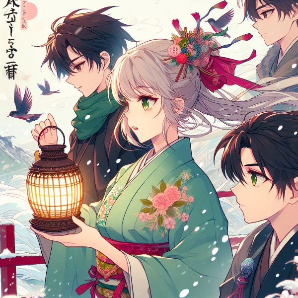 北風を感じて…(3枚)レトロモダン街シリーズ113