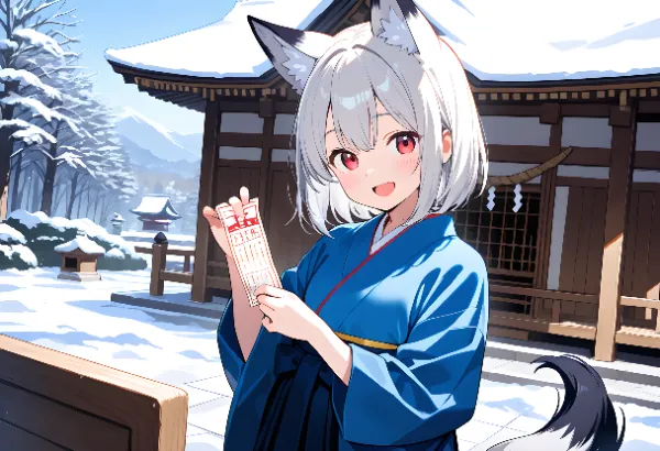 【おみくじ】ジャッカルと菫の初詣