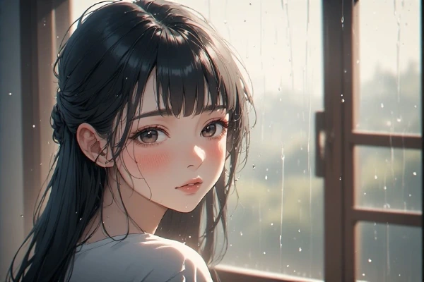 雨の窓辺で紡ぐ秘密の想い