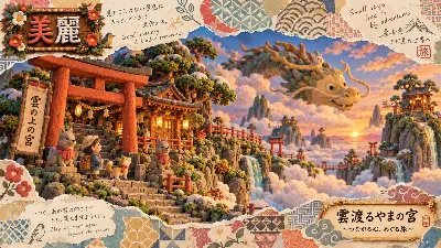 雲の上の宮へ 少年と狐の不思議な旅