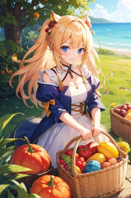 美少女 収穫
