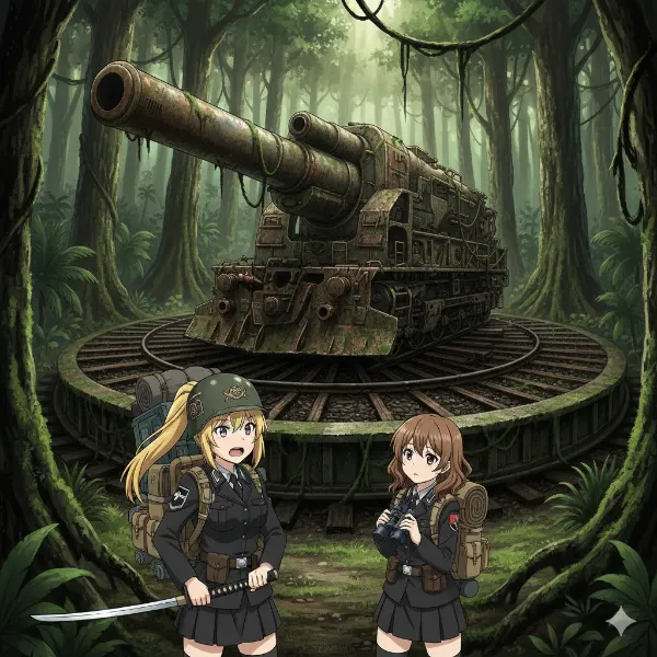 「遺物兵器発掘作戦」〜列車砲とジャングルの乙女たち〜
