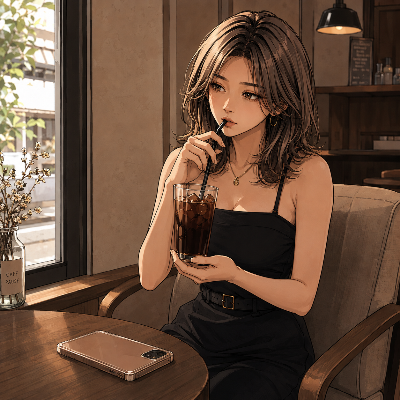 カフェでゆっくり♪（クールちゃん）