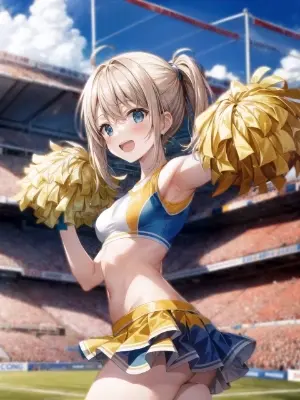 チアリーディングな女の子