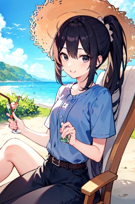 麦わらのお姉さん