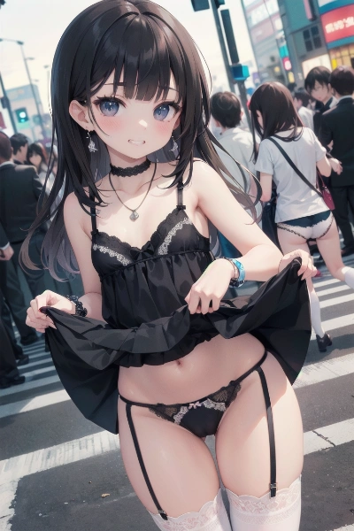 街中でおパンツ見せるの流行ってるんだ