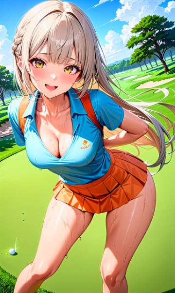 太陽の微笑み！輝くゴルフプリンセス