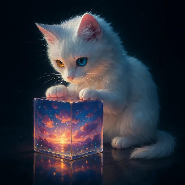 子猫の魔法の夕焼け箱