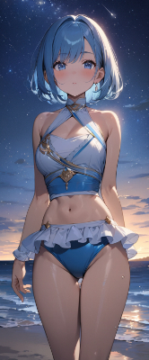 夜の海