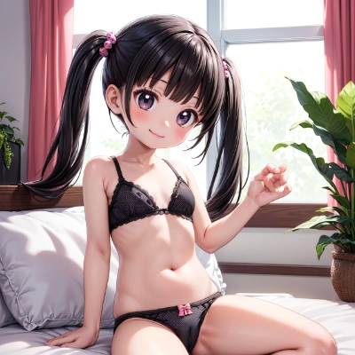 黒髪な娘の下着