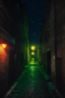 夜の路地