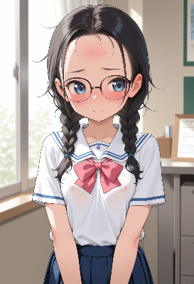 メガネの優等生ちゃんの出来心