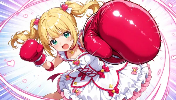 魔法少女からのラブリーパンチ