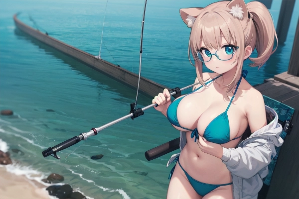 バカンスで釣り