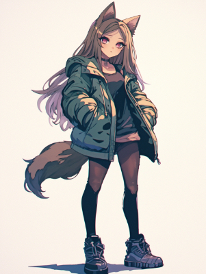 IRIAM用立ち絵7(ケモっ娘)