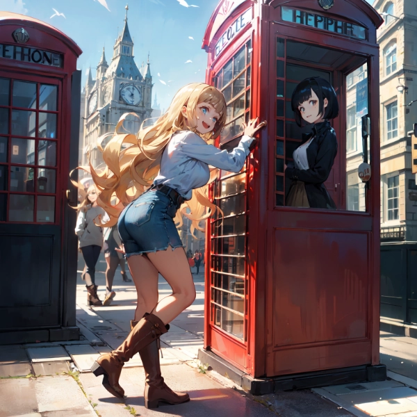 黒髪＆ブロンド・ロンドンに行った