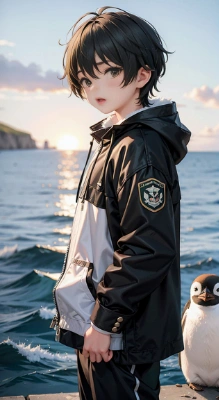 少年とペンギン