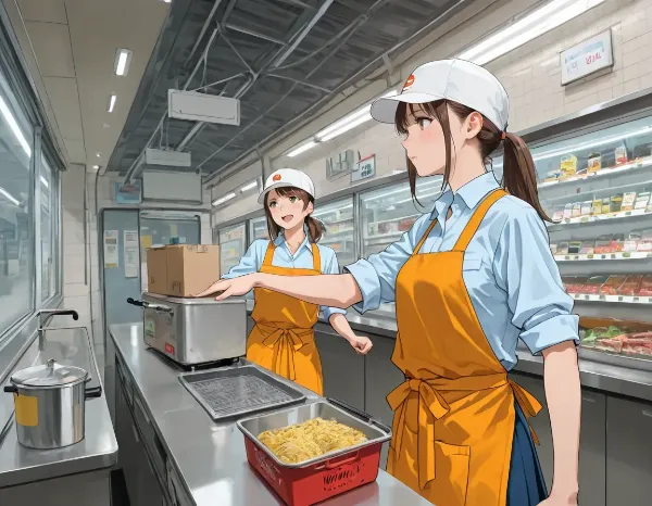 スーパーでのバイト