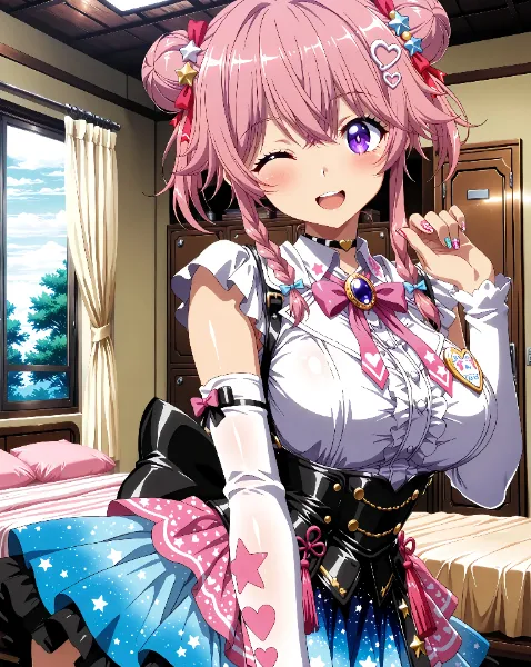 星降る部屋のピンクアイドル