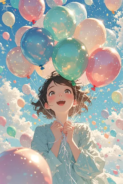 風船の夢に浮かぶ少女の冒険