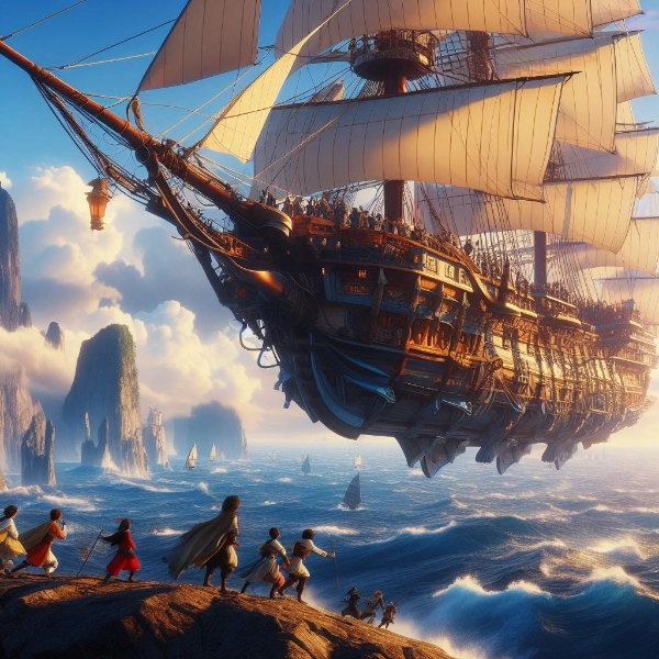 飛行帆船、世界一周の旅