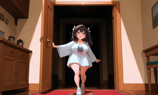 深夜の扉を開く少女の秘密