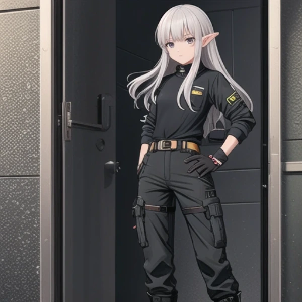 銀髪エルフの潜入ミッション