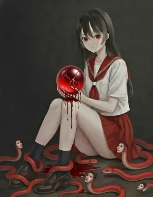 血が滴る赤い玉