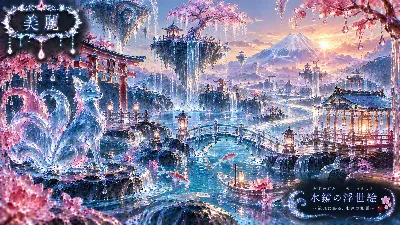 水晶狐が守る永遠の桜浮世