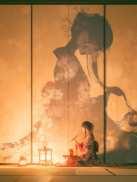 障子に映る過去の幻影
