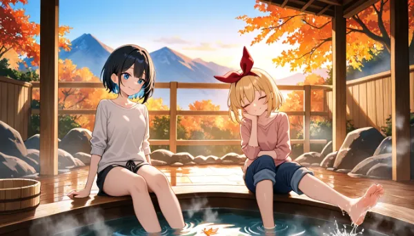 いい足湯だねー