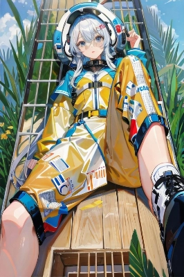草原にいる