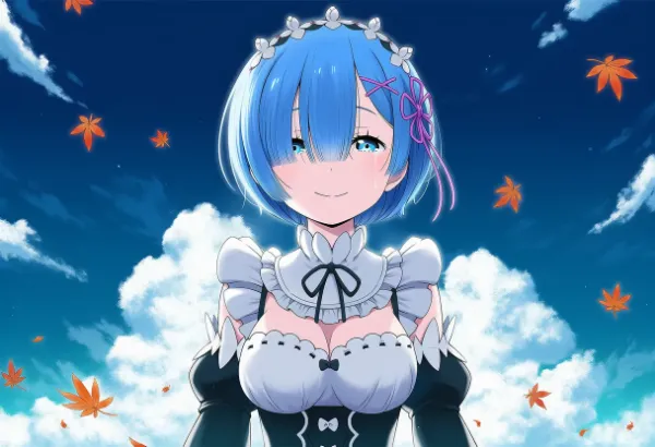 【Re:ゼロから始める異世界生活：レム】×秋風景！お月見、紅葉