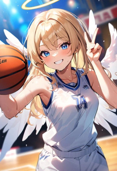 バスケ金髪天使さん