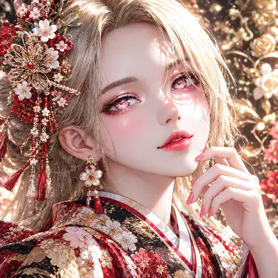 黄金の光を浴びる花の美姫