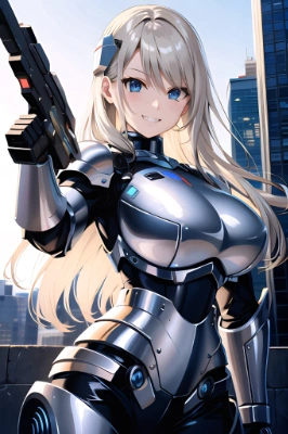 不敵なサイボーグ娘