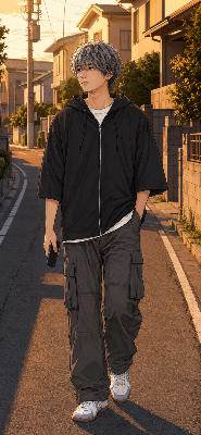 銀髪BOYくんコーデ♡