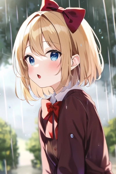 あ、雨ふってきた