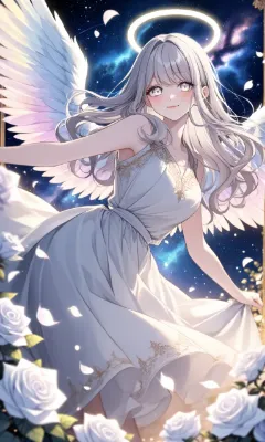 星空に舞う天使