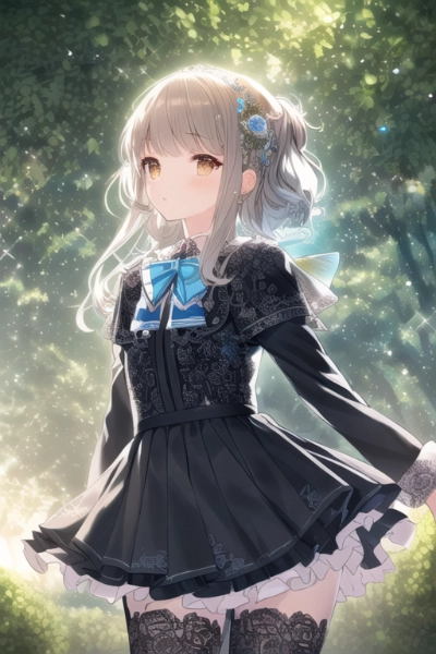 045：アイドル衣装（黒）＋学生服⑦