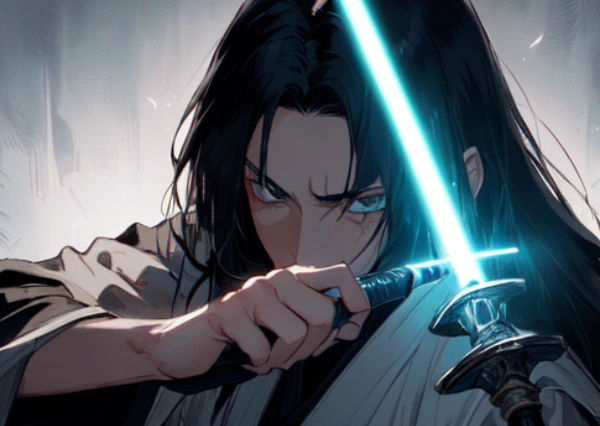 お題「青」ライトセーバー