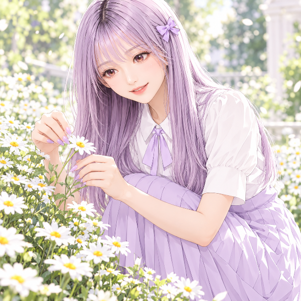 9/3 誕生花 マーガレット（ラベンダーちゃん）