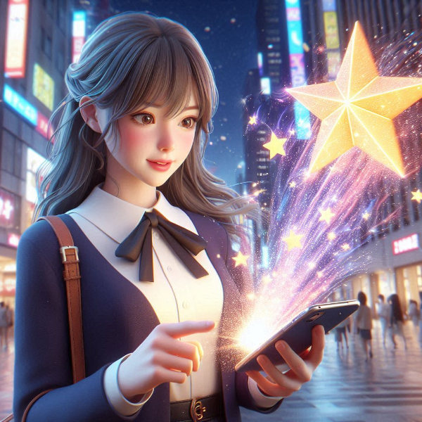 流れ星を作るスマホアプリ💫