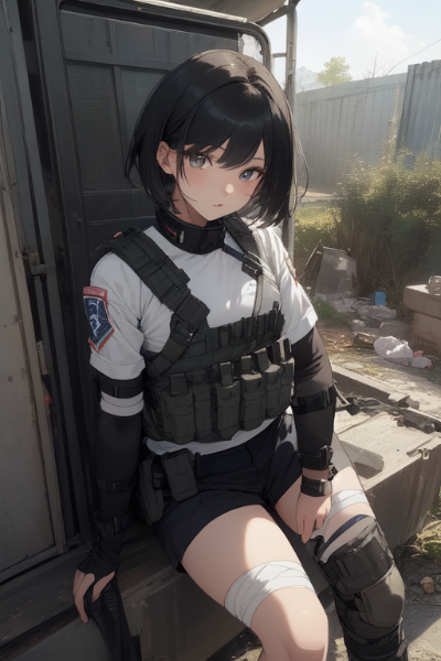 みずきちゃん＠治安介入部隊：お題「包帯」