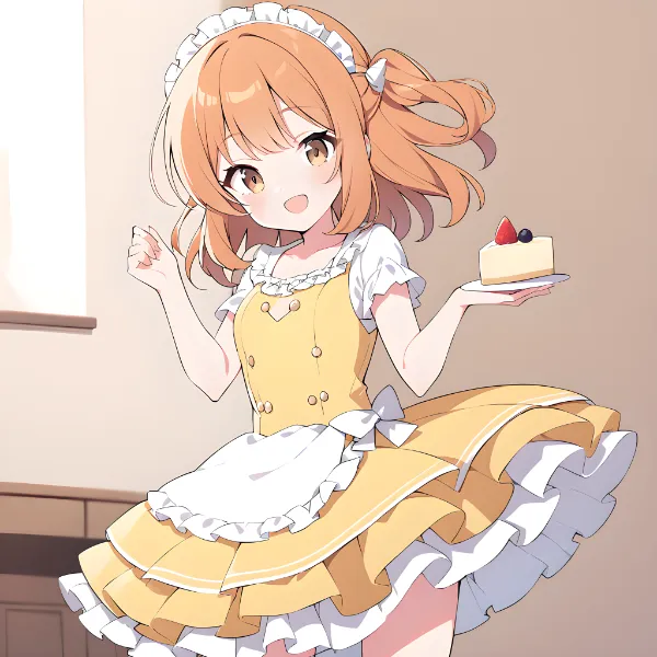 チーズケーキの女の子