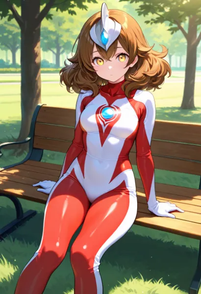 「え、あなたヒーローの人…ですかって？私はただ趣味でこれ着てるコスプレイヤーですよ？」
